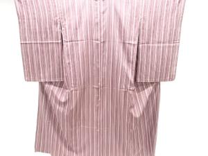 大正ロマン　縞織出し単衣着物